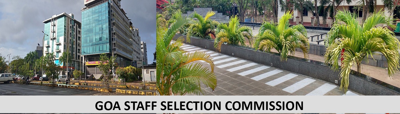 Slider image with Goa Staff selection commision displaying office Building